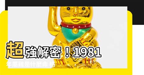 1981屬雞運勢|【81年屬】超強解密！1981年屬雞是什麼命 格局如何全解析